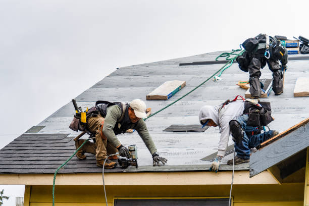 Professional Gutter Installation technician working in Forsyth, IL